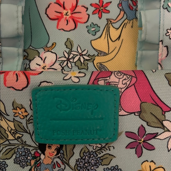 Posh Peanut Disney Princess Floral Blue Kids Backpack - Picture 10 of 12